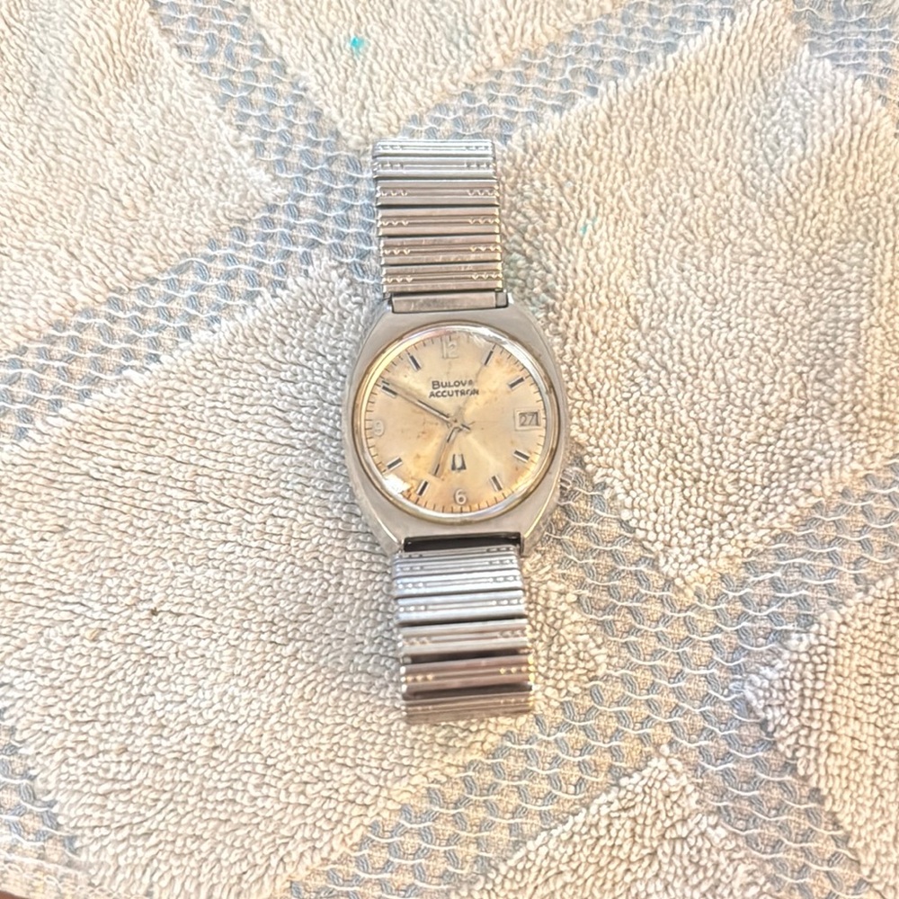 Bulova Accutron Silver Watch